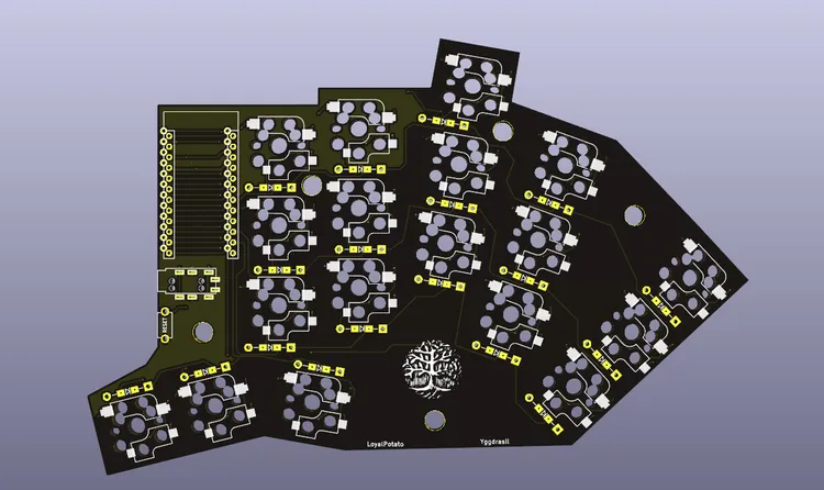 3d view of pcb